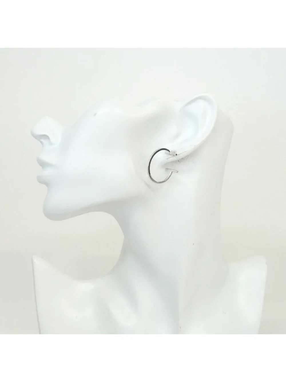 Tiffany & Co Earrings T Wire Medium 18k White Gold
